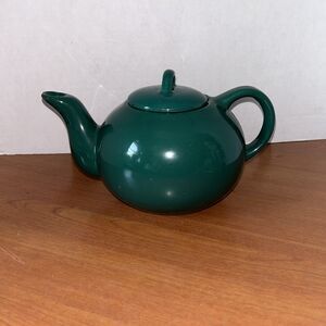 Vintage Himark Ceramic Teapot with Lid ~ Dark Green ~ Taiwan